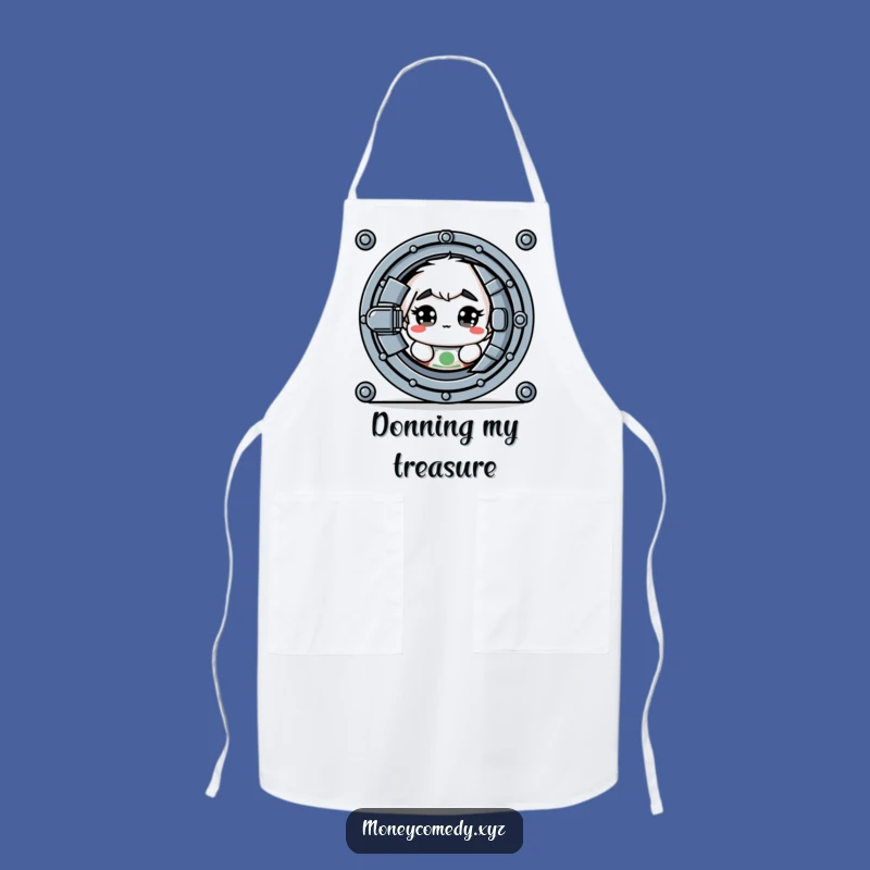 Funny Shy Dollar Apron: Cook with Caution and Humor, A Great Funny Gift