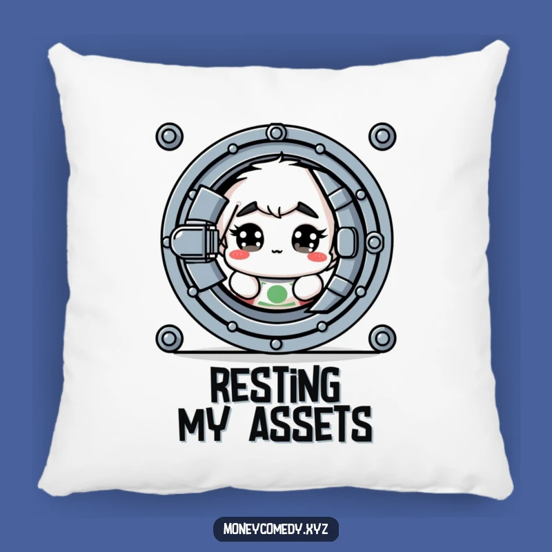 Funny Shy Dollar Pillow: Cuddly Cash Caution, An Adorable Funny Gift