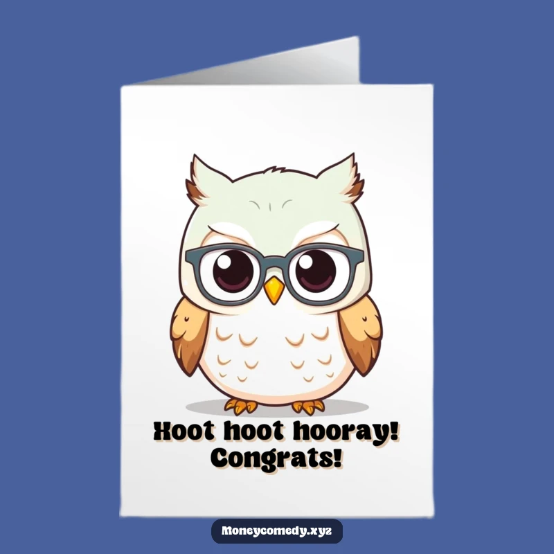 Free Printable Congrats Card: Wise Owl Success DIY Gift