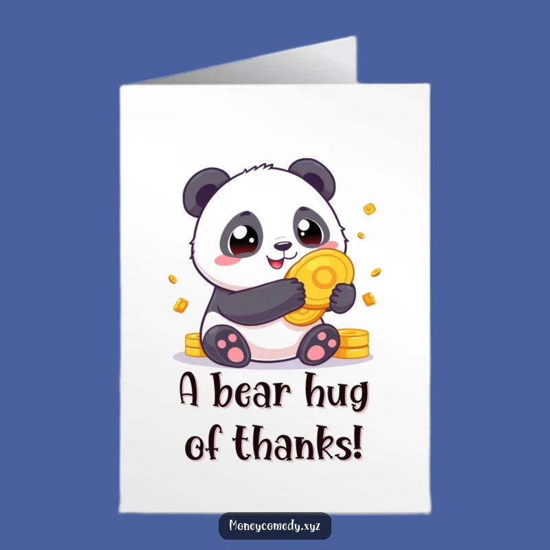 Free Printable Thank You Card: Generous Panda DIY Gift